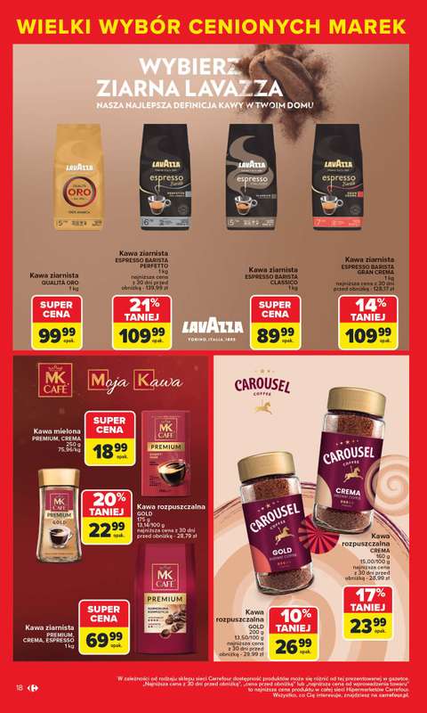Carrefour - gazetka promocyjna Gazetka Markowe okazje cenowe od poniedziałku od poniedziałku 27.10 do soboty 08.11 - strona 20 Carrefour - gazetka promocyjna Gazetka Markowe okazje cenowe od poniedziałku od poniedziałku 27.10 do soboty 08.11 - strona 20