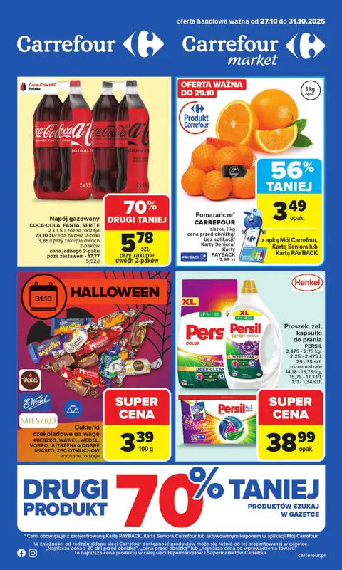 Carrefour Market - gazetka promocyjna Gazetka Carrefour Market od poniedziałku  