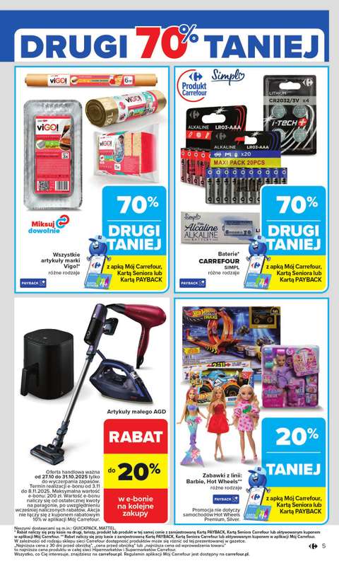 Carrefour Market - gazetka promocyjna Gazetka Carrefour Market od poniedzia艂ku od poniedzia艂ku 27.10 do pi膮tku 31.10 - strona 7 Carrefour Market - gazetka promocyjna Gazetka Carrefour Market od poniedzia艂ku od poniedzia艂ku 27.10 do pi膮tku 31.10 - strona 7