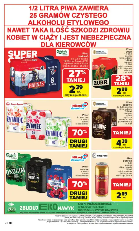 Carrefour - gazetka promocyjna Gazetka Carrefour od poniedziałku od poniedziałku 27.10 do piątku 31.10 - strona 36