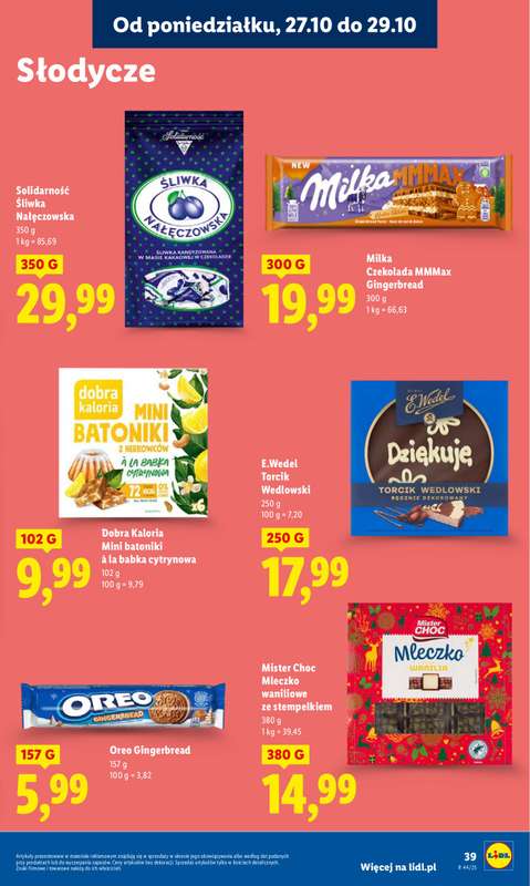Lidl - gazetka promocyjna Oferta od poniedzia艂ku od poniedzia艂ku 27.10 do 艣rody 29.10 - strona 43 Lidl - gazetka promocyjna Oferta od poniedzia艂ku od poniedzia艂ku 27.10 do 艣rody 29.10 - strona 43