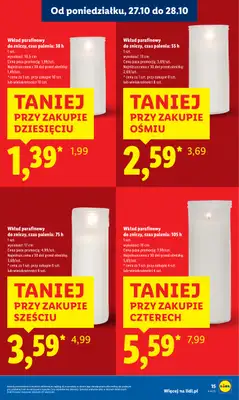 Lidl - gazetka promocyjna Oferta od poniedziałku od poniedziałku 27.10 do środy 29.10 - strona 15 Lidl - gazetka promocyjna Oferta od poniedziałku od poniedziałku 27.10 do środy 29.10 - strona 15
