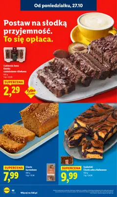 Lidl - gazetka promocyjna Oferta od poniedziałku od poniedziałku 27.10 do środy 29.10 - strona 50 Lidl - gazetka promocyjna Oferta od poniedziałku od poniedziałku 27.10 do środy 29.10 - strona 50