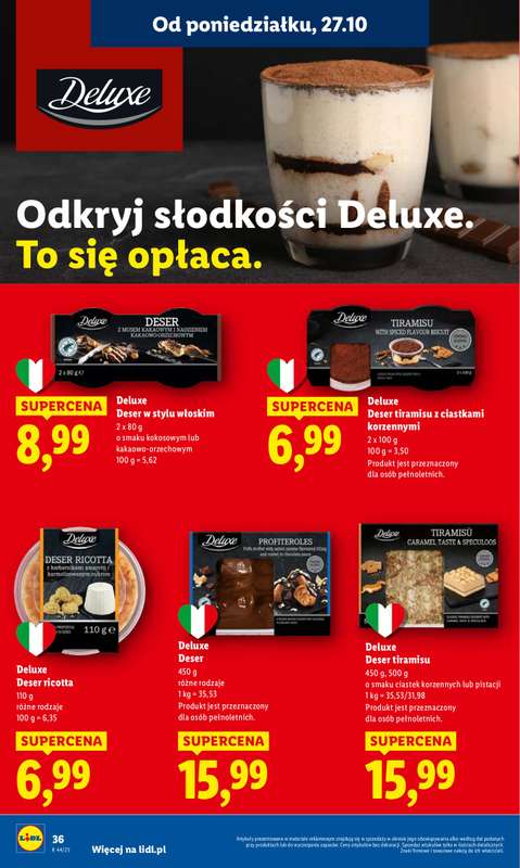 Lidl - gazetka promocyjna Oferta od poniedzia艂ku od poniedzia艂ku 27.10 do 艣rody 29.10 - strona 40 Lidl - gazetka promocyjna Oferta od poniedzia艂ku od poniedzia艂ku 27.10 do 艣rody 29.10 - strona 40