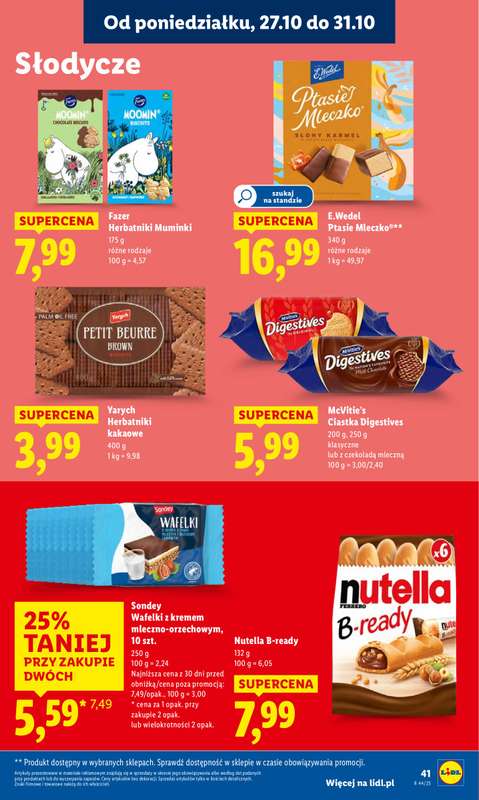 Lidl - gazetka promocyjna Oferta od poniedzia艂ku od poniedzia艂ku 27.10 do 艣rody 29.10 - strona 45 Lidl - gazetka promocyjna Oferta od poniedzia艂ku od poniedzia艂ku 27.10 do 艣rody 29.10 - strona 45