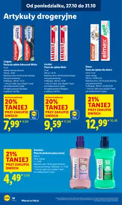 Lidl - gazetka promocyjna Oferta od poniedziałku od poniedziałku 27.10 do środy 29.10 - strona 62 Lidl - gazetka promocyjna Oferta od poniedziałku od poniedziałku 27.10 do środy 29.10 - strona 62