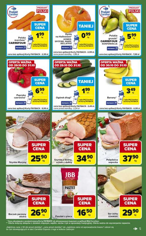 Carrefour Express - gazetka promocyjna Gazetka Express od wtorku 28.10 do poniedzia艂ku 03.11 - strona 5 Carrefour Express - gazetka promocyjna Gazetka Express od wtorku 28.10 do poniedzia艂ku 03.11 - strona 5