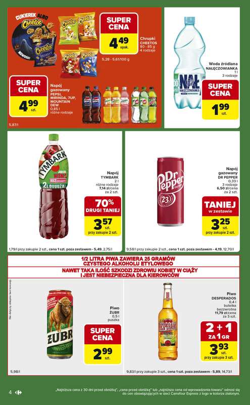 Carrefour Express - gazetka promocyjna Gazetka Express od wtorku 28.10 do poniedzia艂ku 03.11 - strona 4 Carrefour Express - gazetka promocyjna Gazetka Express od wtorku 28.10 do poniedzia艂ku 03.11 - strona 4