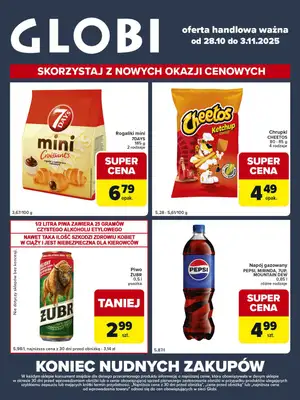 Globi - gazetka promocyjna Gazetka Globi od wtorku 28.10 do poniedziałku 03.11 Globi - gazetka promocyjna Gazetka Globi od wtorku 28.10 do poniedziałku 03.11