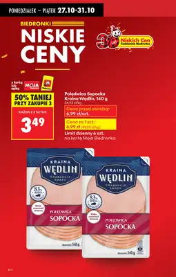 Biedronka - gazetka promocyjna Od poniedziałku od poniedziałku 27.10 do niedzieli 02.11 - strona 6 Biedronka - gazetka promocyjna Od poniedziałku od poniedziałku 27.10 do niedzieli 02.11 - strona 6