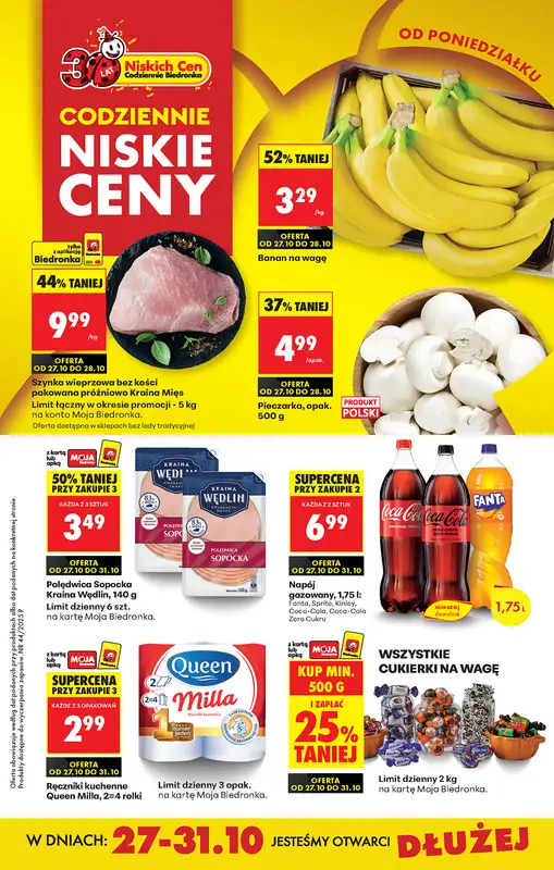 Biedronka - gazetka promocyjna Od poniedziałku  