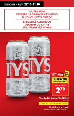 Biedronka - gazetka promocyjna Od poniedziałku, Z ladą tradycyjną od poniedziałku 27.10 do piątku 31.10 - strona 5 Biedronka - gazetka promocyjna Od poniedziałku, Z ladą tradycyjną od poniedziałku 27.10 do piątku 31.10 - strona 5