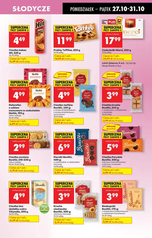 Biedronka - gazetka promocyjna Od poniedziałku, Z ladą tradycyjną od poniedziałku 27.10 do piątku 31.10 - strona 59