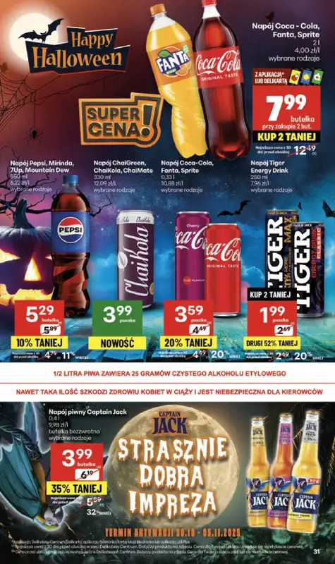 Delikatesy Centrum - gazetka promocyjna Gazetka  do środy 05.11 - strona 31 Delikatesy Centrum - gazetka promocyjna Gazetka  do środy 05.11 - strona 31