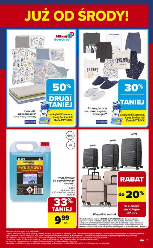 Carrefour - gazetka promocyjna Weekend okazji ju偶 od 艣rody od 艣rody 29.10 do pi膮tku 31.10 - strona 7 Carrefour - gazetka promocyjna Weekend okazji ju偶 od 艣rody od 艣rody 29.10 do pi膮tku 31.10 - strona 7