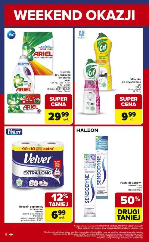 Carrefour - gazetka promocyjna Weekend okazji już od środy od środy 29.10 do piątku 31.10 - strona 6