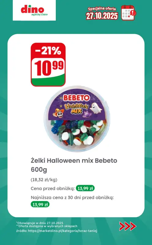 Dino - gazetka promocyjna Specjalna oferta na 27.10.2025 - promocje spoza gazetki   - strona 3 Dino - gazetka promocyjna Specjalna oferta na 27.10.2025 - promocje spoza gazetki   - strona 3