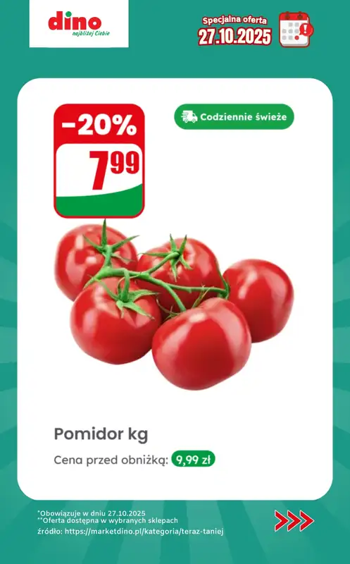 Dino - gazetka promocyjna Specjalna oferta na 27.10.2025 - promocje spoza gazetki od poniedziałku 27.10 do poniedziałku 27.10 - strona 6