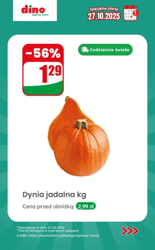 Dino - gazetka promocyjna Specjalna oferta na 27.10.2025 - promocje spoza gazetki   - strona 2 Dino - gazetka promocyjna Specjalna oferta na 27.10.2025 - promocje spoza gazetki   - strona 2