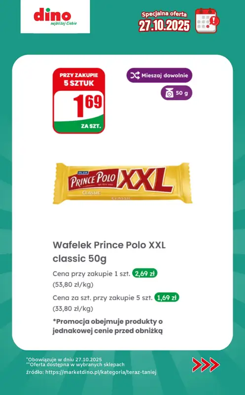 Dino - gazetka promocyjna Specjalna oferta na 27.10.2025 - promocje spoza gazetki od poniedziałku 27.10 do poniedziałku 27.10 - strona 9