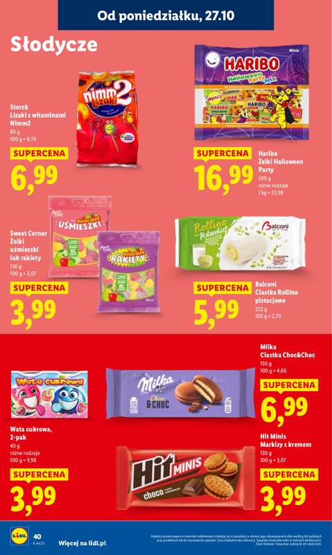 Lidl - gazetka promocyjna Oferta od poniedziałku od poniedziałku 27.10 do środy 29.10 - strona 44 Lidl - gazetka promocyjna Oferta od poniedziałku od poniedziałku 27.10 do środy 29.10 - strona 44