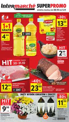 Intermarche - gazetka promocyjna Gazetka od czwartku 30.10 do środy 05.11 Intermarche - gazetka promocyjna Gazetka od czwartku 30.10 do środy 05.11