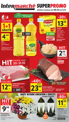 Intermarche - gazetka promocyjna Gazetka od czwartku 30.10 do środy 05.11 Intermarche - gazetka promocyjna Gazetka od czwartku 30.10 do środy 05.11