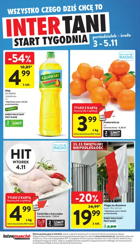 Intermarche - gazetka promocyjna Intertani start tygodnia  