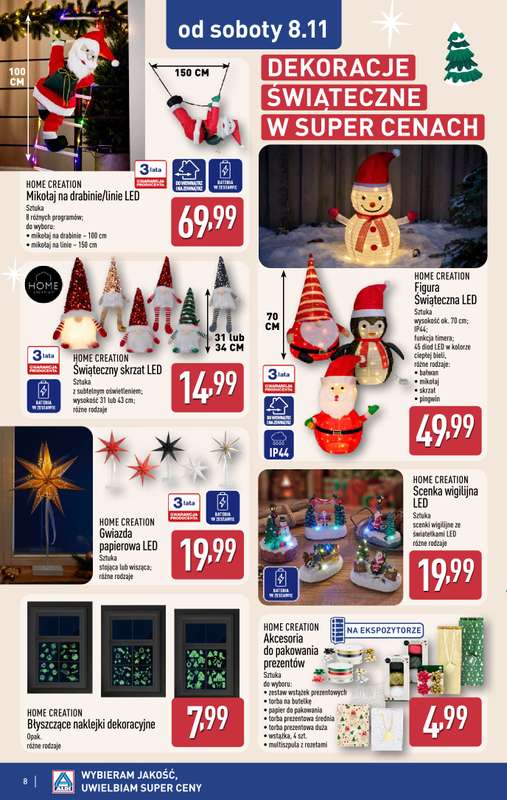 Aldi - gazetka promocyjna Aldi ma to co艣! od 艣rody 05.11 do soboty 08.11 - strona 8 Aldi - gazetka promocyjna Aldi ma to co艣! od 艣rody 05.11 do soboty 08.11 - strona 8