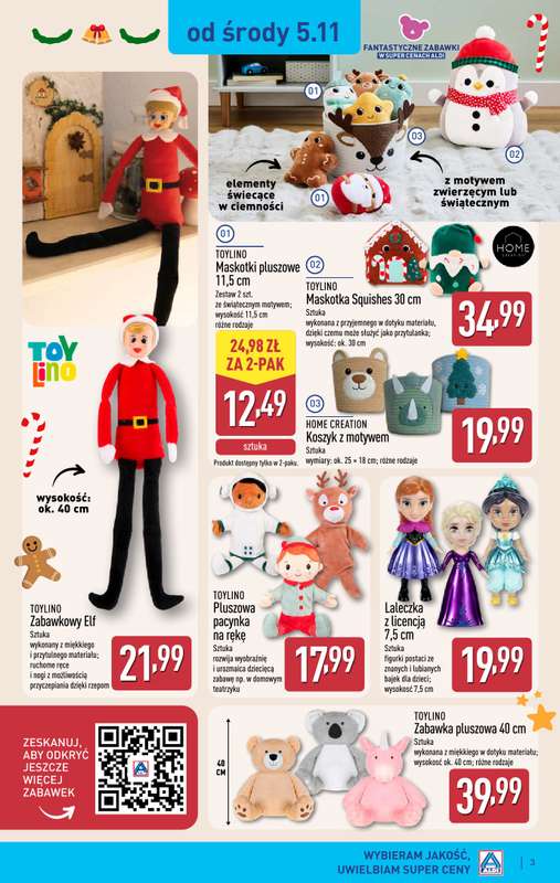 Aldi - gazetka promocyjna Aldi ma to co艣! od 艣rody 05.11 do soboty 08.11 - strona 3 Aldi - gazetka promocyjna Aldi ma to co艣! od 艣rody 05.11 do soboty 08.11 - strona 3
