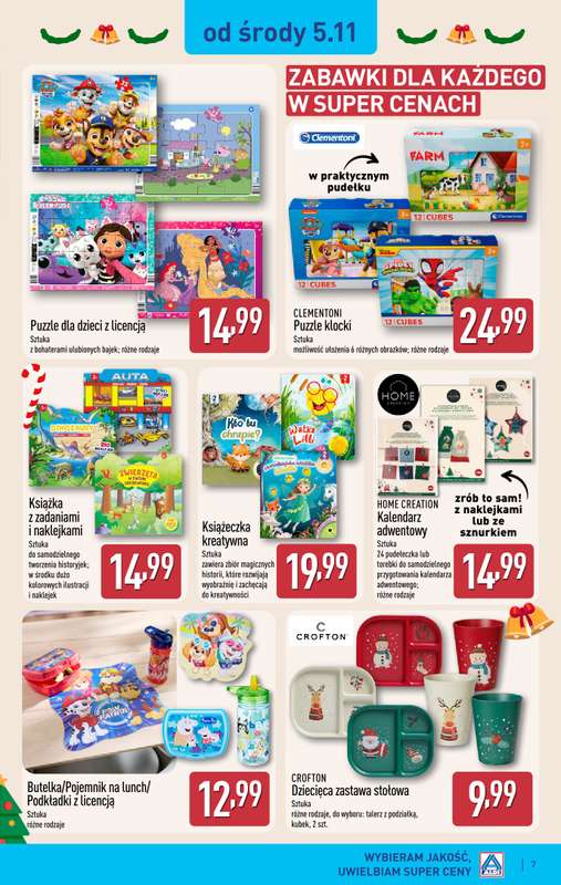 Aldi - gazetka promocyjna Aldi ma to co艣! od 艣rody 05.11 do soboty 08.11 - strona 7 Aldi - gazetka promocyjna Aldi ma to co艣! od 艣rody 05.11 do soboty 08.11 - strona 7
