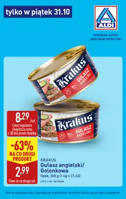 Aldi - gazetka promocyjna Tylko w piątek! od piątku 31.10 do piątku 31.10 - strona 4 Aldi - gazetka promocyjna Tylko w piątek! od piątku 31.10 do piątku 31.10 - strona 4