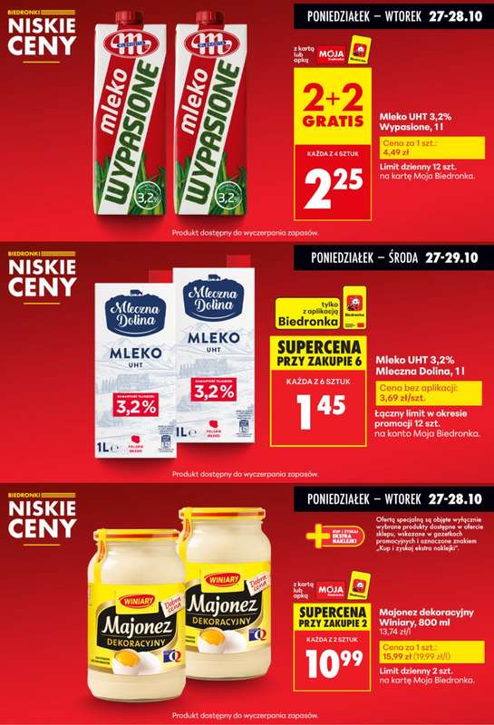 Biedronka - gazetka promocyjna Biedronkowe oszcz臋dno艣ci od poniedzia艂ku 27.10 do 艣rody 29.10 - strona 2 Biedronka - gazetka promocyjna Biedronkowe oszcz臋dno艣ci od poniedzia艂ku 27.10 do 艣rody 29.10 - strona 2