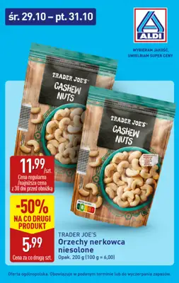Aldi - gazetka promocyjna Super promocje od środy! od środy 29.10 do piątku 31.10 - strona 6 Aldi - gazetka promocyjna Super promocje od środy! od środy 29.10 do piątku 31.10 - strona 6