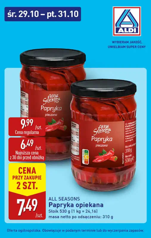 Aldi - gazetka promocyjna Super promocje od środy! od środy 29.10 do piątku 31.10 - strona 7