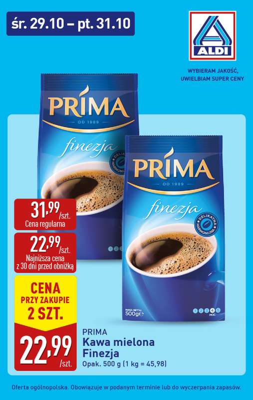 Aldi - gazetka promocyjna Super promocje od 艣rody! od 艣rody 29.10 do pi膮tku 31.10 - strona 4 Aldi - gazetka promocyjna Super promocje od 艣rody! od 艣rody 29.10 do pi膮tku 31.10 - strona 4