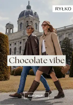 Ryłko - gazetka promocyjna Chocolate vibe - obuwie damskie od poniedziałku 27.10  Ryłko - gazetka promocyjna Chocolate vibe - obuwie damskie od poniedziałku 27.10