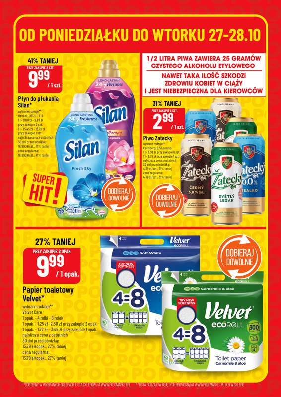 POLOmarket - gazetka promocyjna Super hity od poniedziałku 27.10 do wtorku 28.10 - strona 6 POLOmarket - gazetka promocyjna Super hity od poniedziałku 27.10 do wtorku 28.10 - strona 6