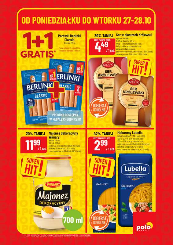 POLOmarket - gazetka promocyjna Super hity od poniedzia艂ku 27.10 do wtorku 28.10 - strona 5 POLOmarket - gazetka promocyjna Super hity od poniedzia艂ku 27.10 do wtorku 28.10 - strona 5
