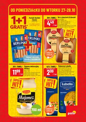 POLOmarket - gazetka promocyjna Super hity od poniedziałku 27.10 do wtorku 28.10 - strona 5 POLOmarket - gazetka promocyjna Super hity od poniedziałku 27.10 do wtorku 28.10 - strona 5
