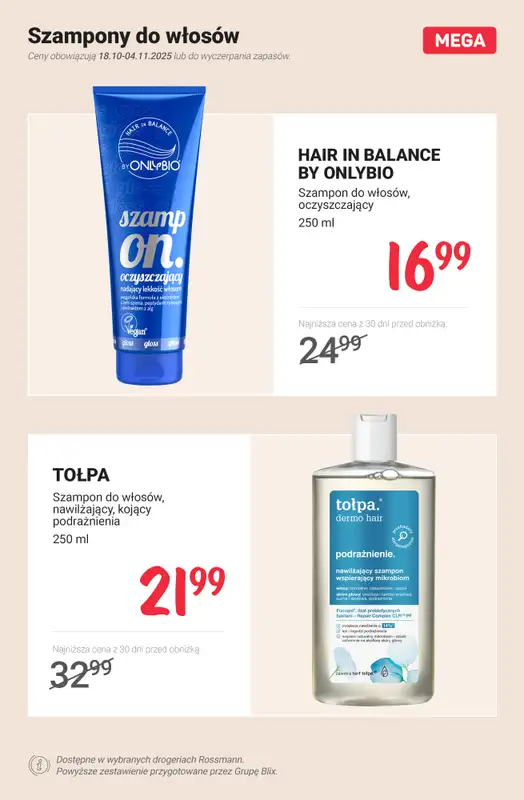 Rossmann - gazetka promocyjna MEGA promocje na produkty do włosów   - strona 2