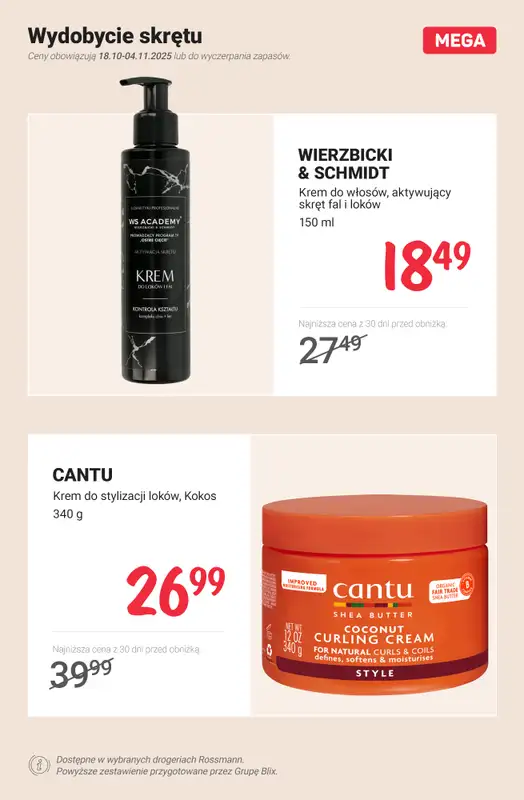 Rossmann - gazetka promocyjna MEGA promocje na produkty do włosów od poniedziałku 27.10 do wtorku 04.11 - strona 10