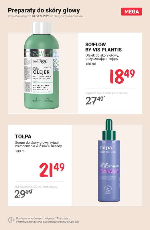 Rossmann - gazetka promocyjna MEGA promocje na produkty do w艂os贸w od poniedzia艂ku 27.10 do wtorku 04.11 - strona 7 Rossmann - gazetka promocyjna MEGA promocje na produkty do w艂os贸w od poniedzia艂ku 27.10 do wtorku 04.11 - strona 7