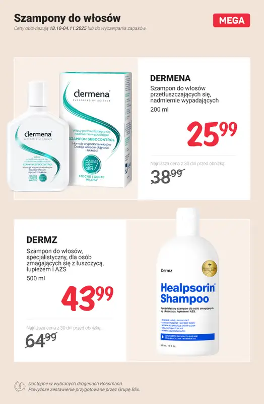 Rossmann - gazetka promocyjna MEGA promocje na produkty do włosów   - strona 3