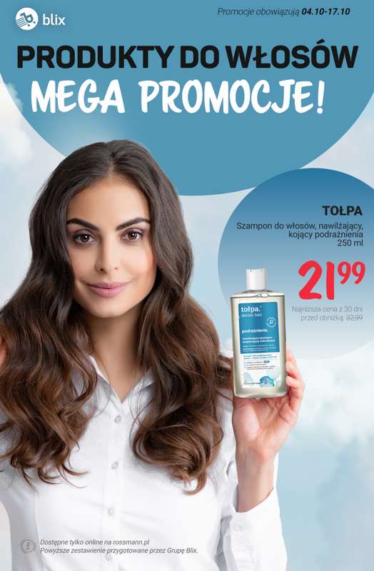 Rossmann - gazetka promocyjna MEGA promocje na produkty do w艂os贸w od poniedzia艂ku 27.10 do wtorku 04.11 Rossmann - gazetka promocyjna MEGA promocje na produkty do w艂os贸w od poniedzia艂ku 27.10 do wtorku 04.11