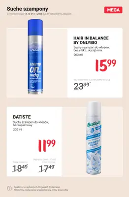 Rossmann - gazetka promocyjna MEGA promocje na produkty do włosów od poniedziałku 27.10 do wtorku 04.11 - strona 8 Rossmann - gazetka promocyjna MEGA promocje na produkty do włosów od poniedziałku 27.10 do wtorku 04.11 - strona 8