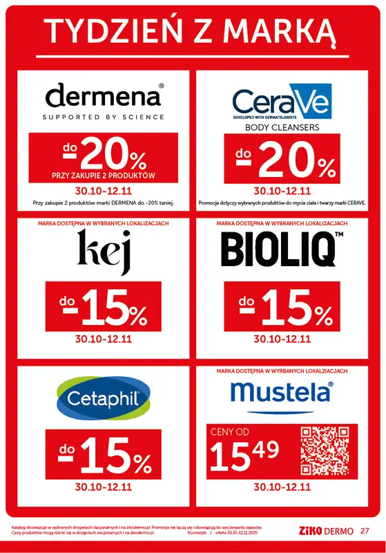 Ziko Dermo - gazetka promocyjna Zrównoważona pielęgnacja od czwartku 30.10 do środy 12.11 - strona 27