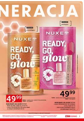 NUXE READY, GO, GLOW ZESTAW - HUILE PRODIGIEUSE OR FLORALE suchy olejek 10 ml - VERY ROSE nawilżające serum powiększające usta 8 ml