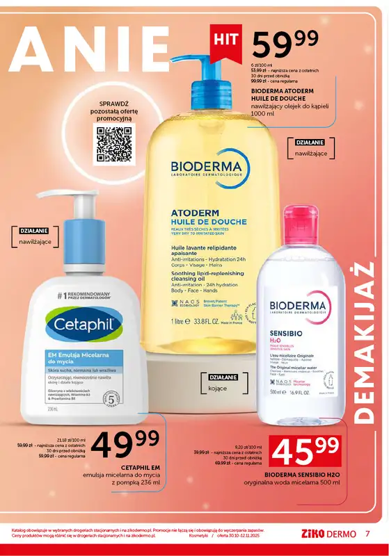 Ziko Dermo - gazetka promocyjna Zrównoważona pielęgnacja od czwartku 30.10 do środy 12.11 - strona 7