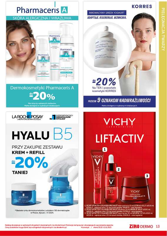 Ziko Dermo - gazetka promocyjna Zrównoważona pielęgnacja od czwartku 30.10 do środy 12.11 - strona 13